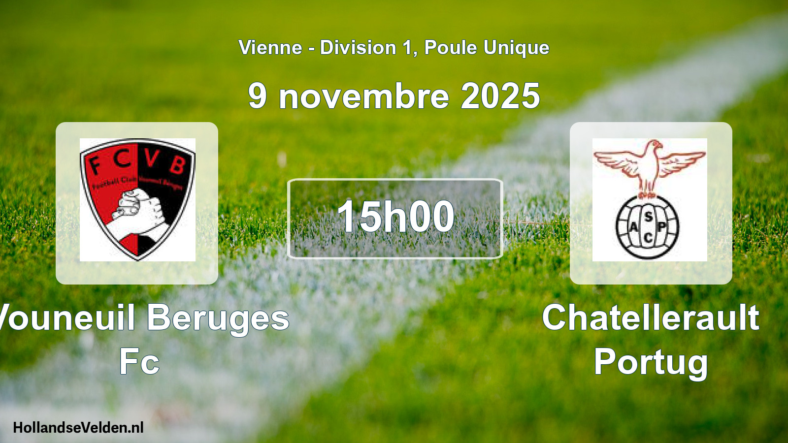 Scheduled Match: Vouneuil Beruges Fc - Chatellerault Portug (9 November 2025)