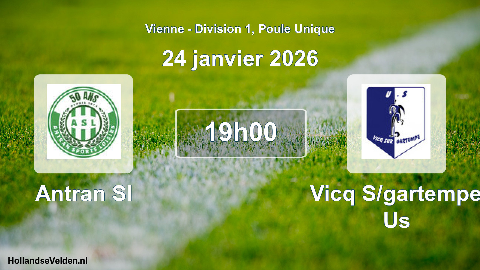 Geplande wedstrijd: Antran Sl - Vicq S/gartempe Us (24 janvier 2026)