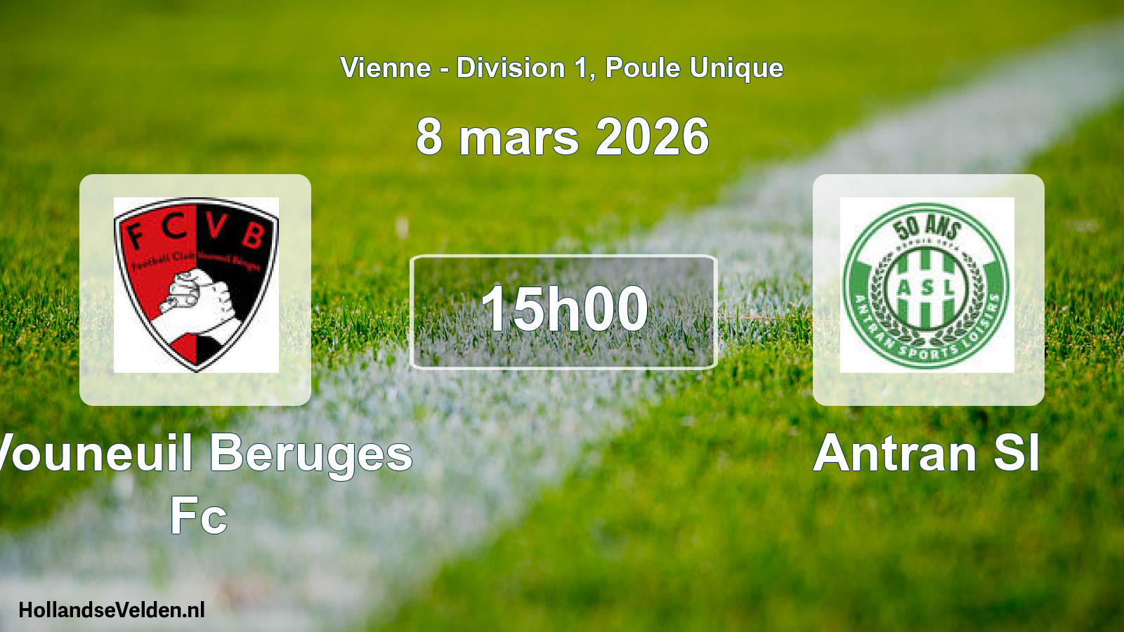 Scheduled Match: Vouneuil Beruges Fc - Antran Sl (8 March 2026)