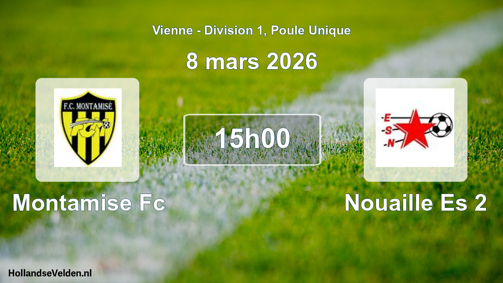 Geplande wedstrijd: Montamise Fc - Nouaille Es 2 (8 maart 2026)