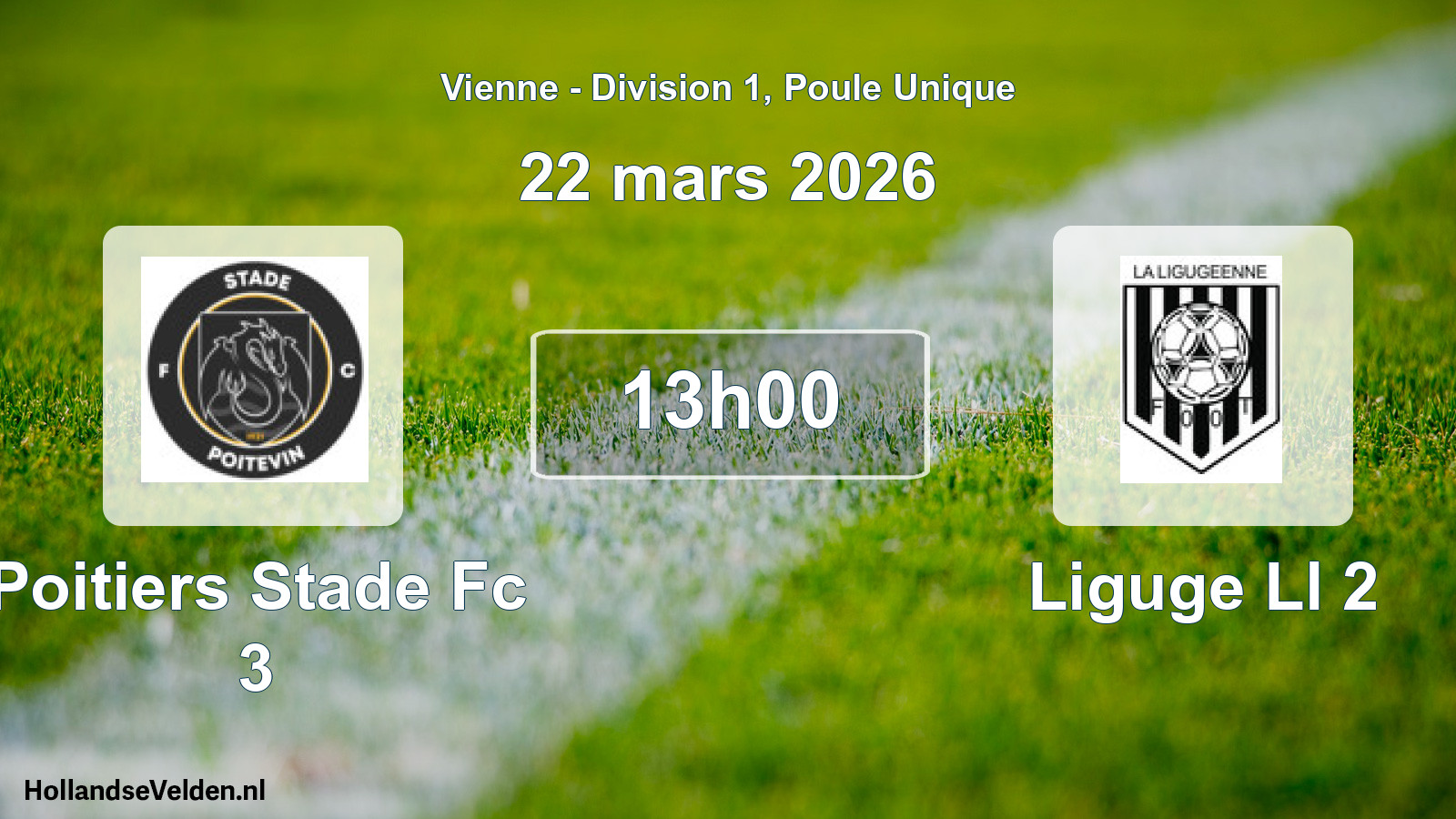 Scheduled Match: Poitiers Stade Fc 3 - Liguge Ll 2 (22 March 2026)