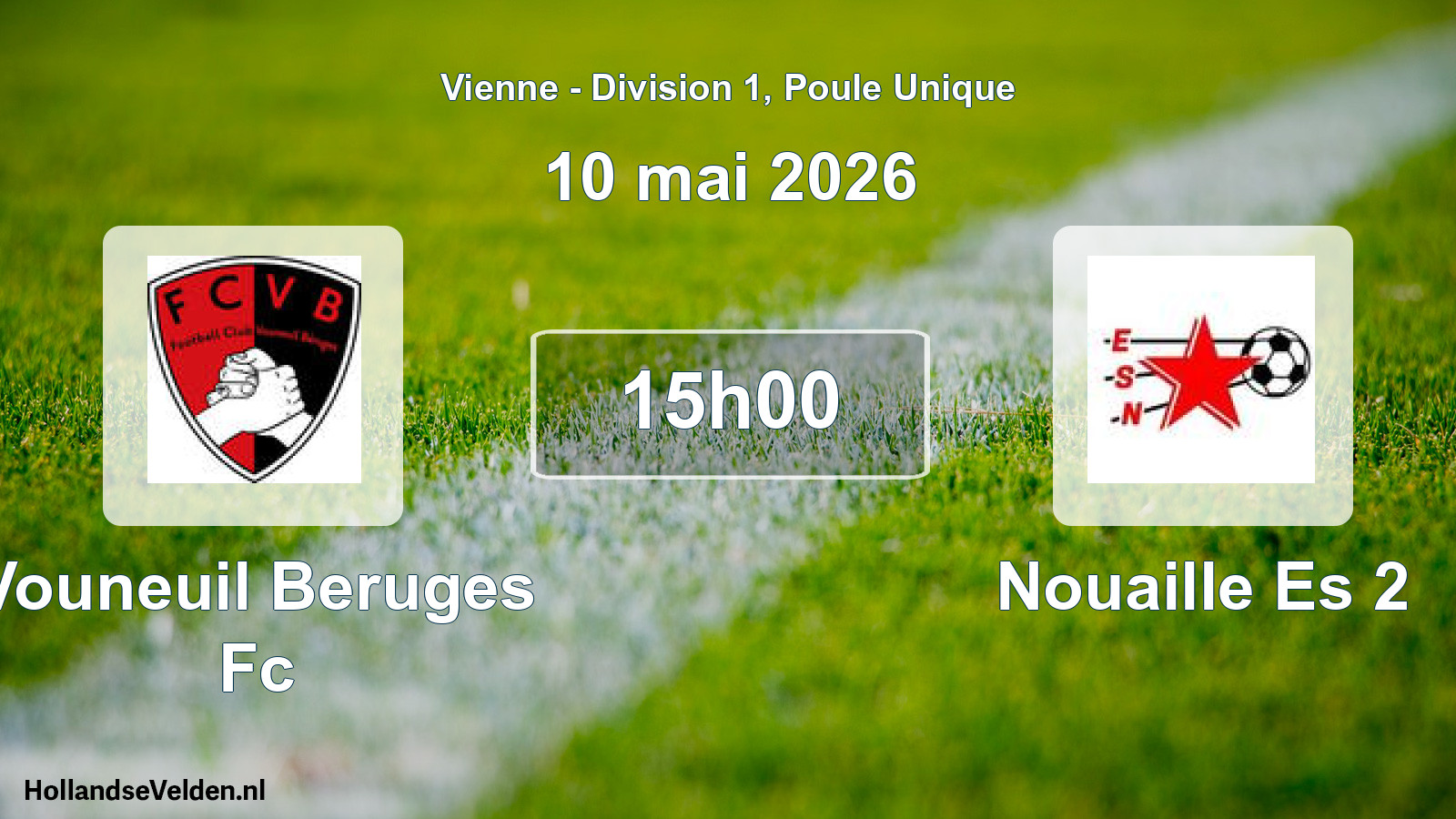 Geplande wedstrijd: Vouneuil Beruges Fc - Nouaille Es 2 (10 mai 2026)