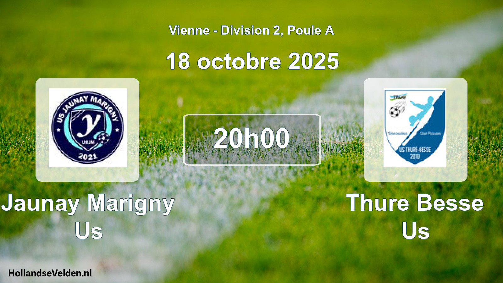 Geplande wedstrijd: Jaunay Marigny Us - Thure Besse Us (18 octobre 2025)