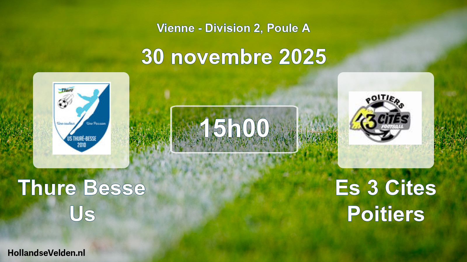 Geplande wedstrijd: Thure Besse Us - Es 3 Cites Poitiers (30 november 2025)