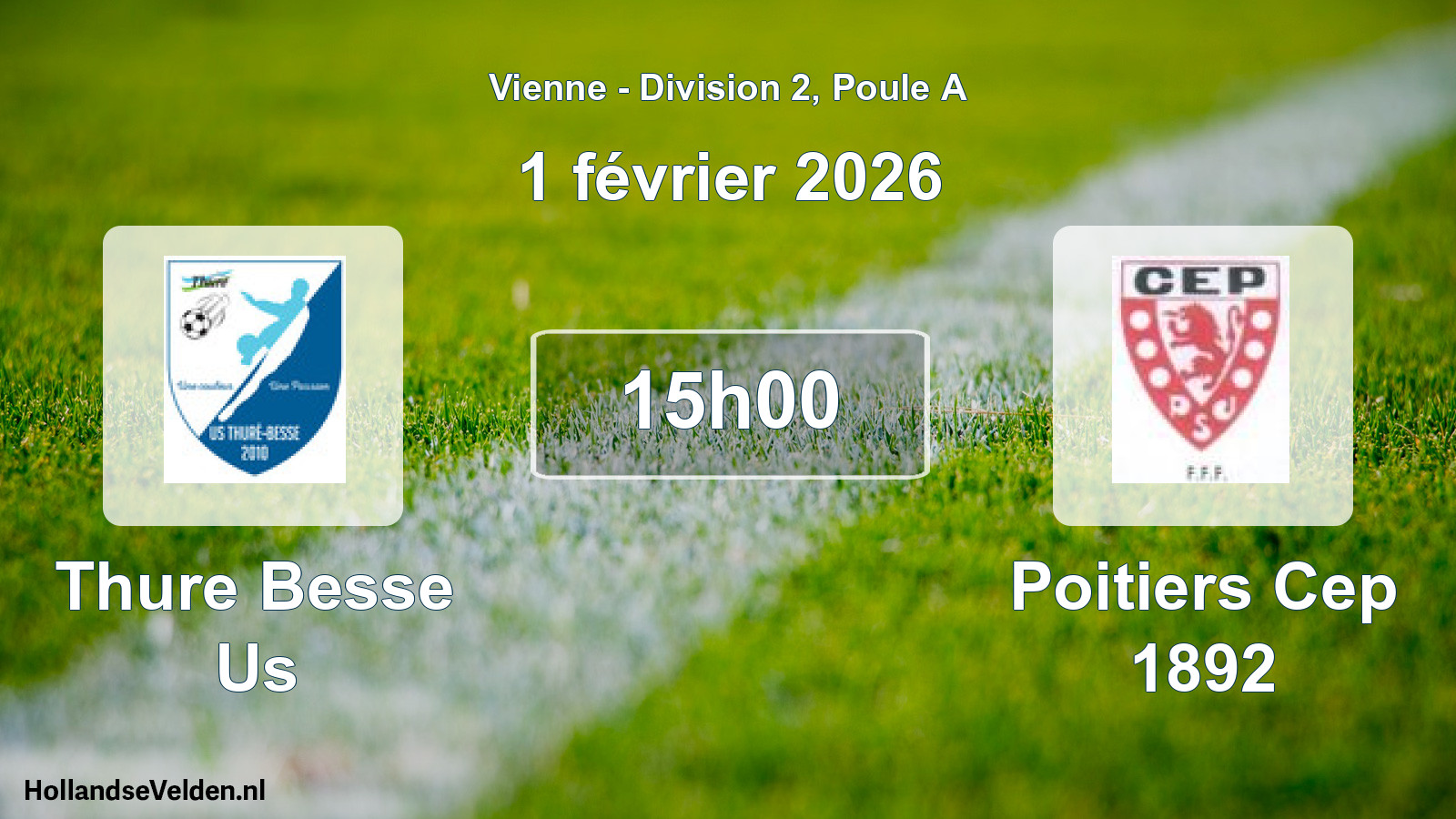Geplande wedstrijd: Thure Besse Us - Poitiers Cep 1892 (1 février 2026)