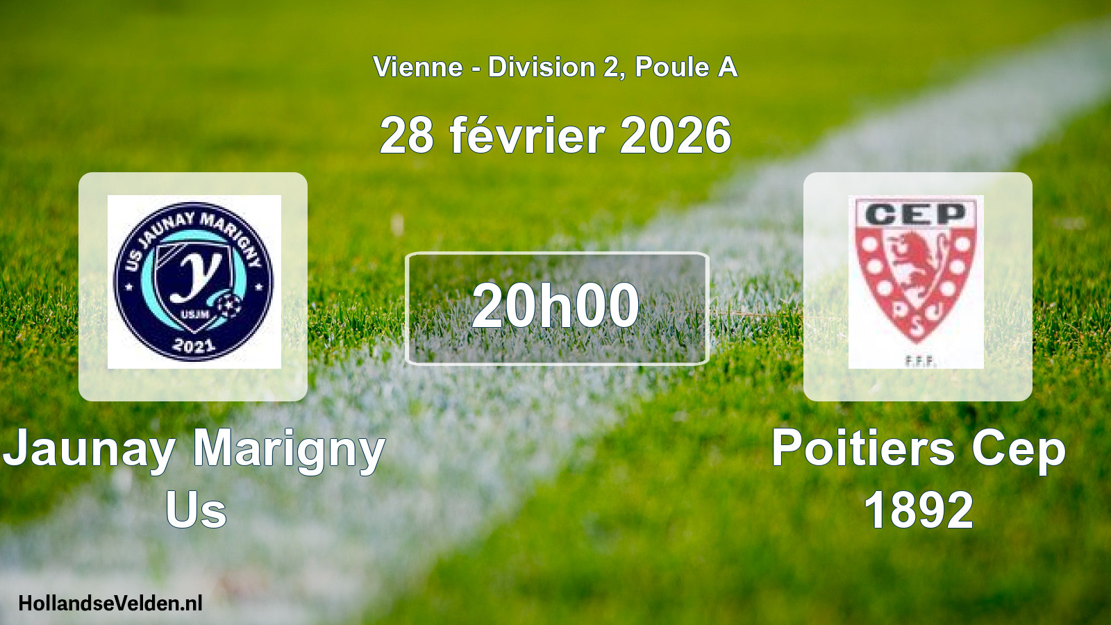 Geplande wedstrijd: Jaunay Marigny Us - Poitiers Cep 1892 (28 februari 2026)