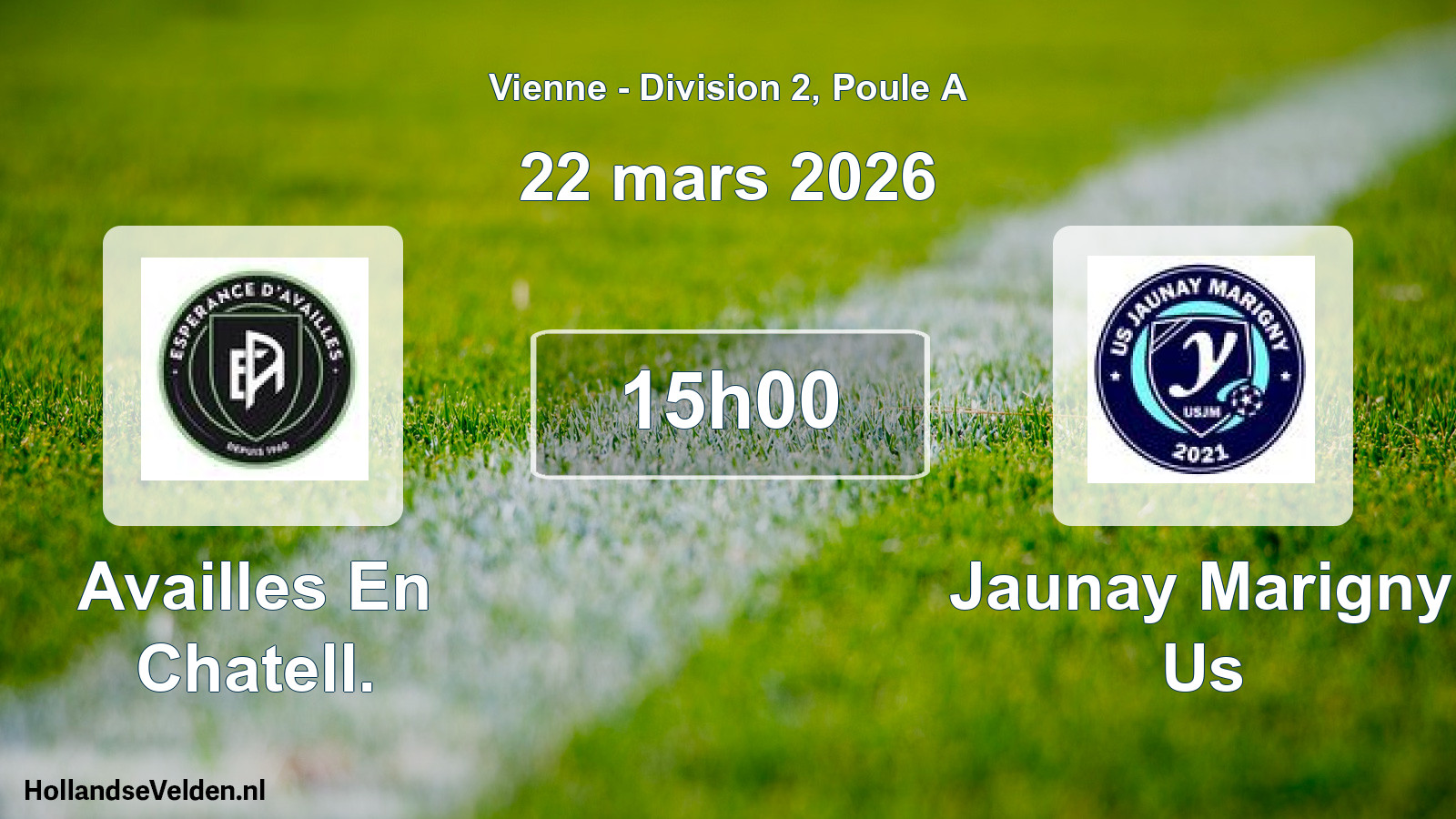 Geplande wedstrijd: Availles En Chatell. - Jaunay Marigny Us (22 maart 2026)