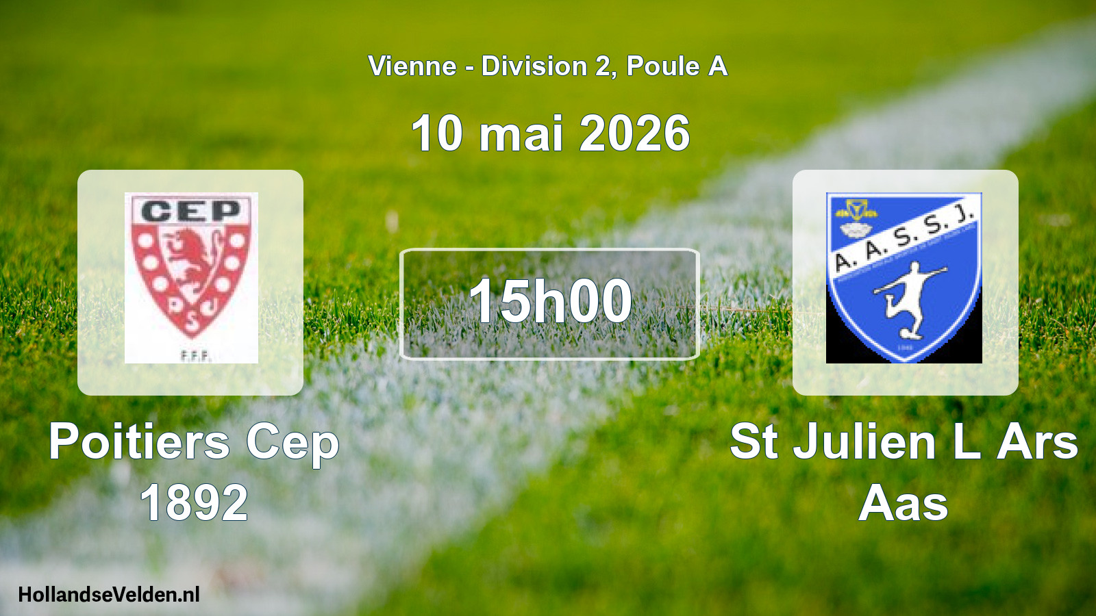 Scheduled Match: Poitiers Cep 1892 - St Julien L Ars Aas (10 May 2026)