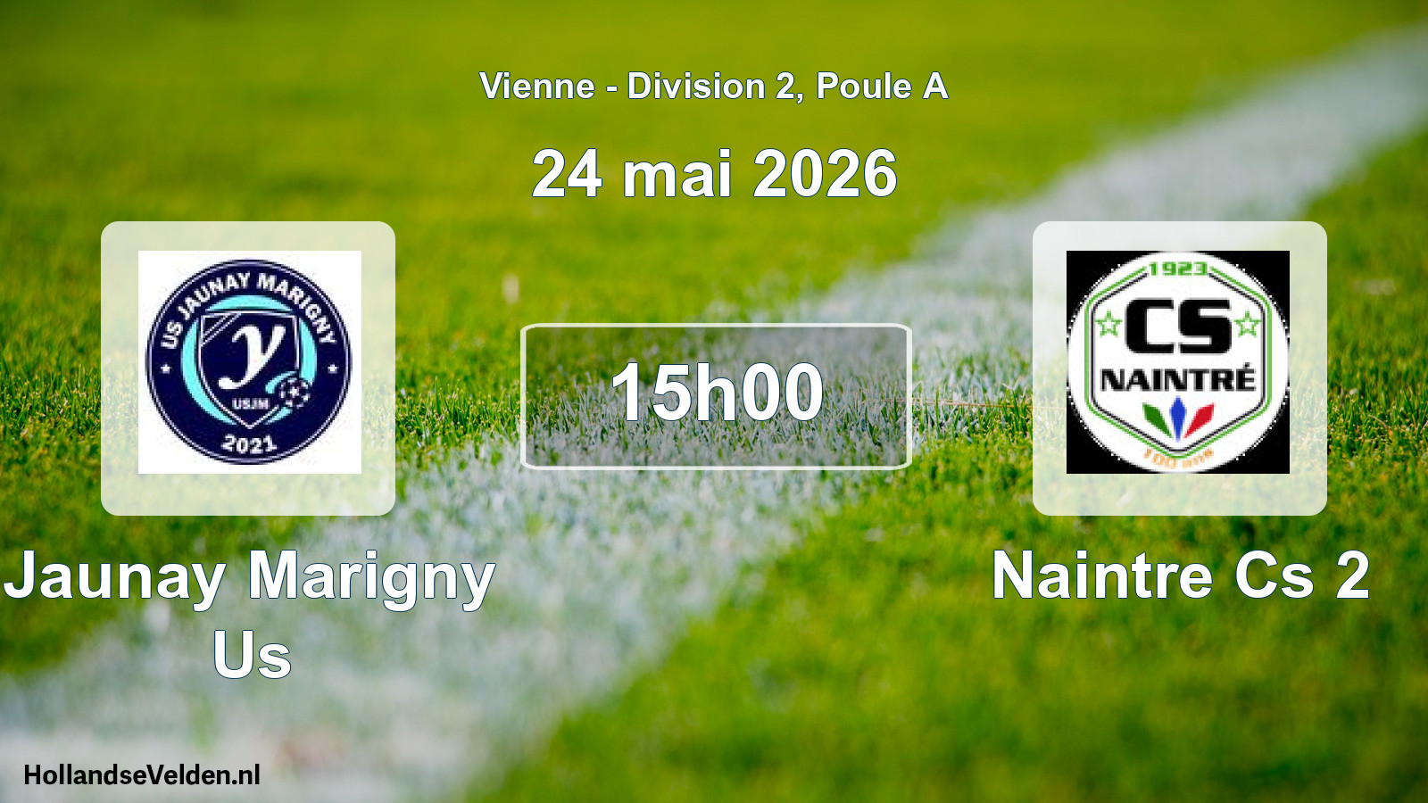 Geplande wedstrijd: Jaunay Marigny Us - Naintre Cs 2 (24 mei 2026)