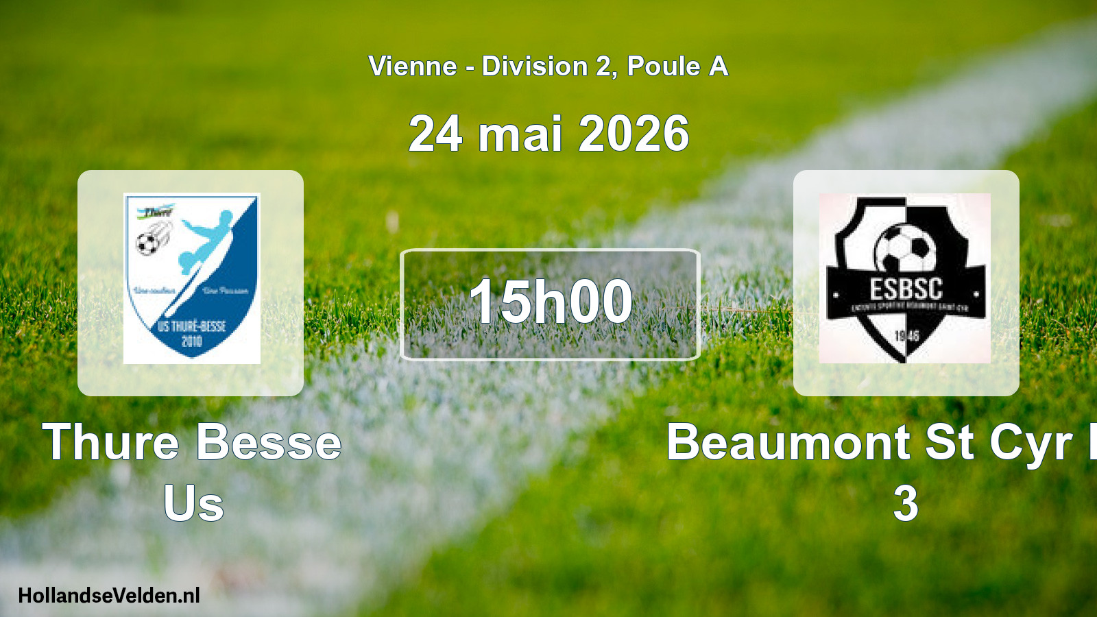 Geplande wedstrijd: Thure Besse Us - Beaumont St Cyr Es 3 (24 mai 2026)