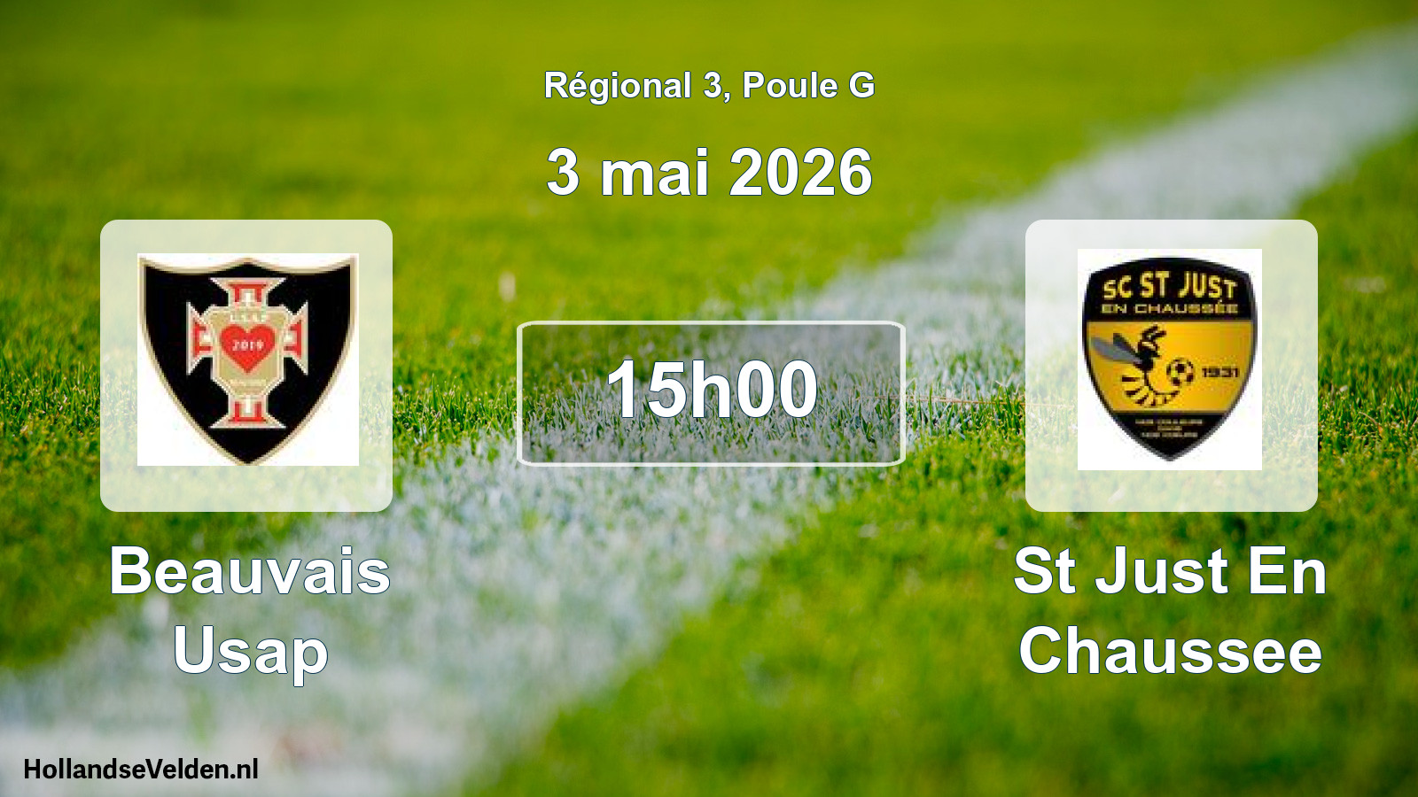 Scheduled Match: Beauvais Usap - St Just En Chaussee (3 May 2026)