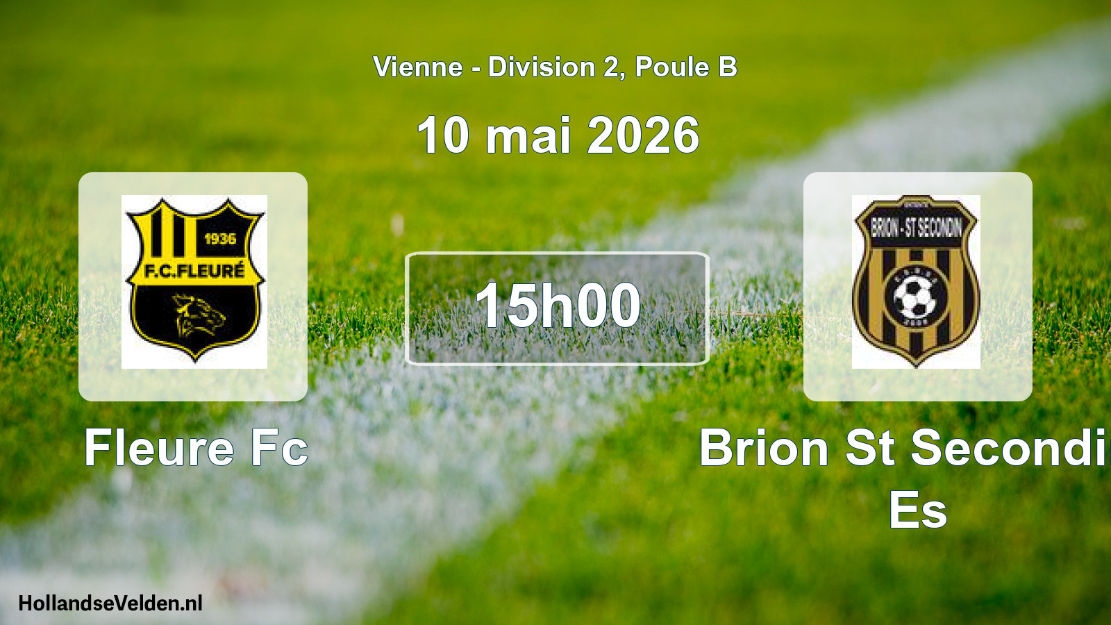 Geplande wedstrijd: Fleure Fc - Brion St Secondin Es (10 mai 2026)