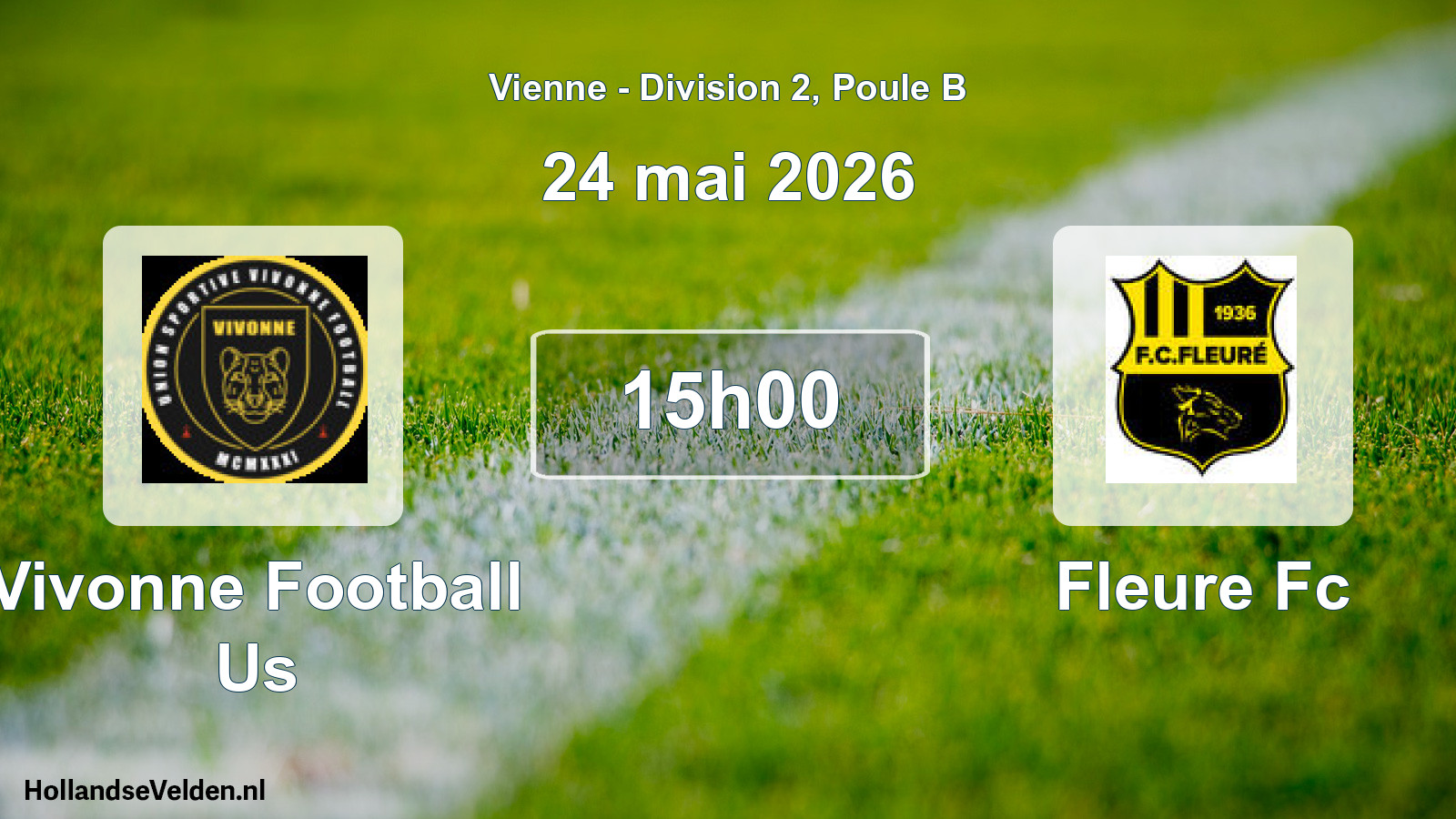 Geplande wedstrijd: Vivonne Football Us - Fleure Fc (24 mai 2026)