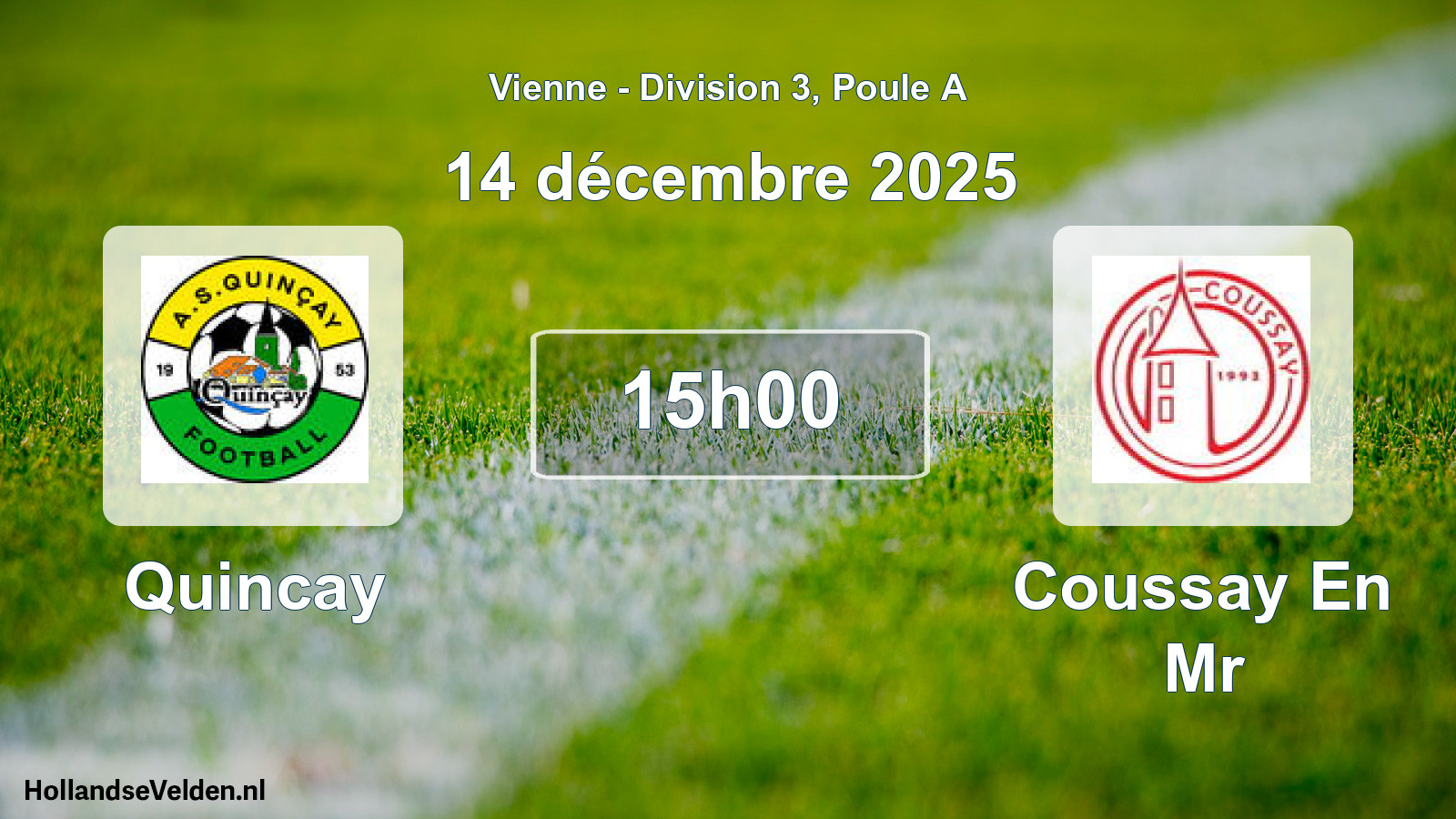 Scheduled Match: Quincay - Coussay En Mr (14 December 2025)
