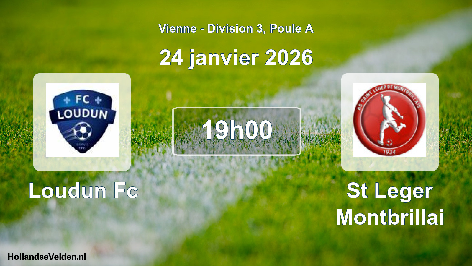 Geplande wedstrijd: Loudun Fc - St Leger Montbrillai (24 janvier 2026)