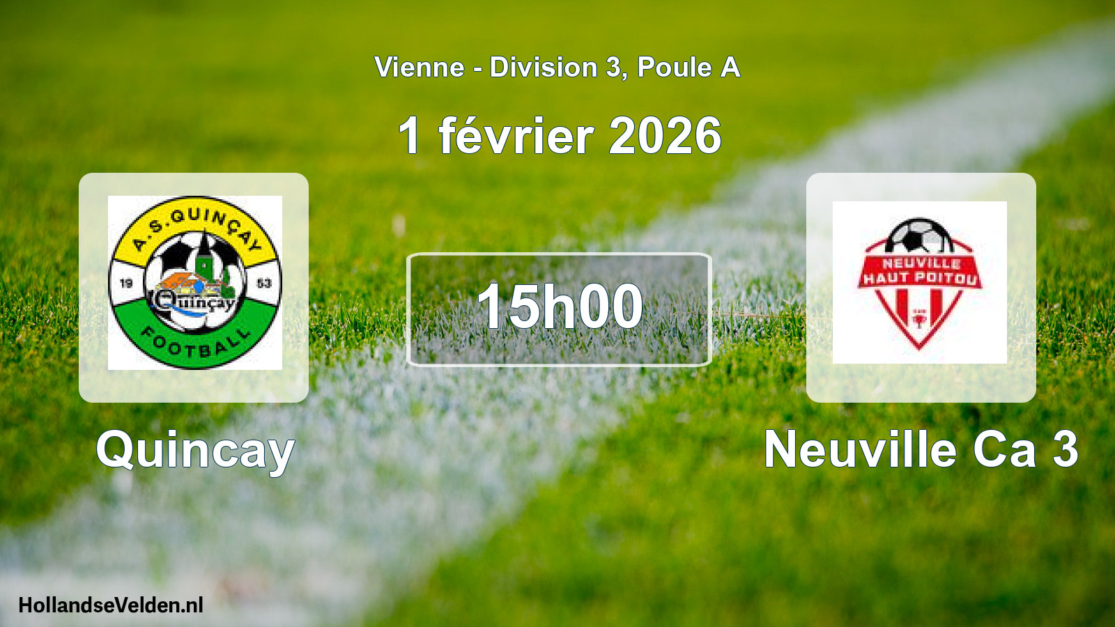 Scheduled Match: Quincay - Neuville Ca 3 (1 February 2026)
