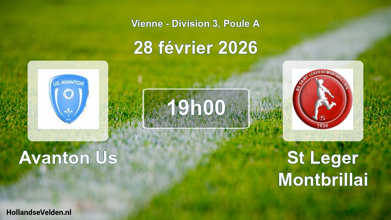 Scheduled Match: Avanton Us - St Leger Montbrillai (28 February 2026)