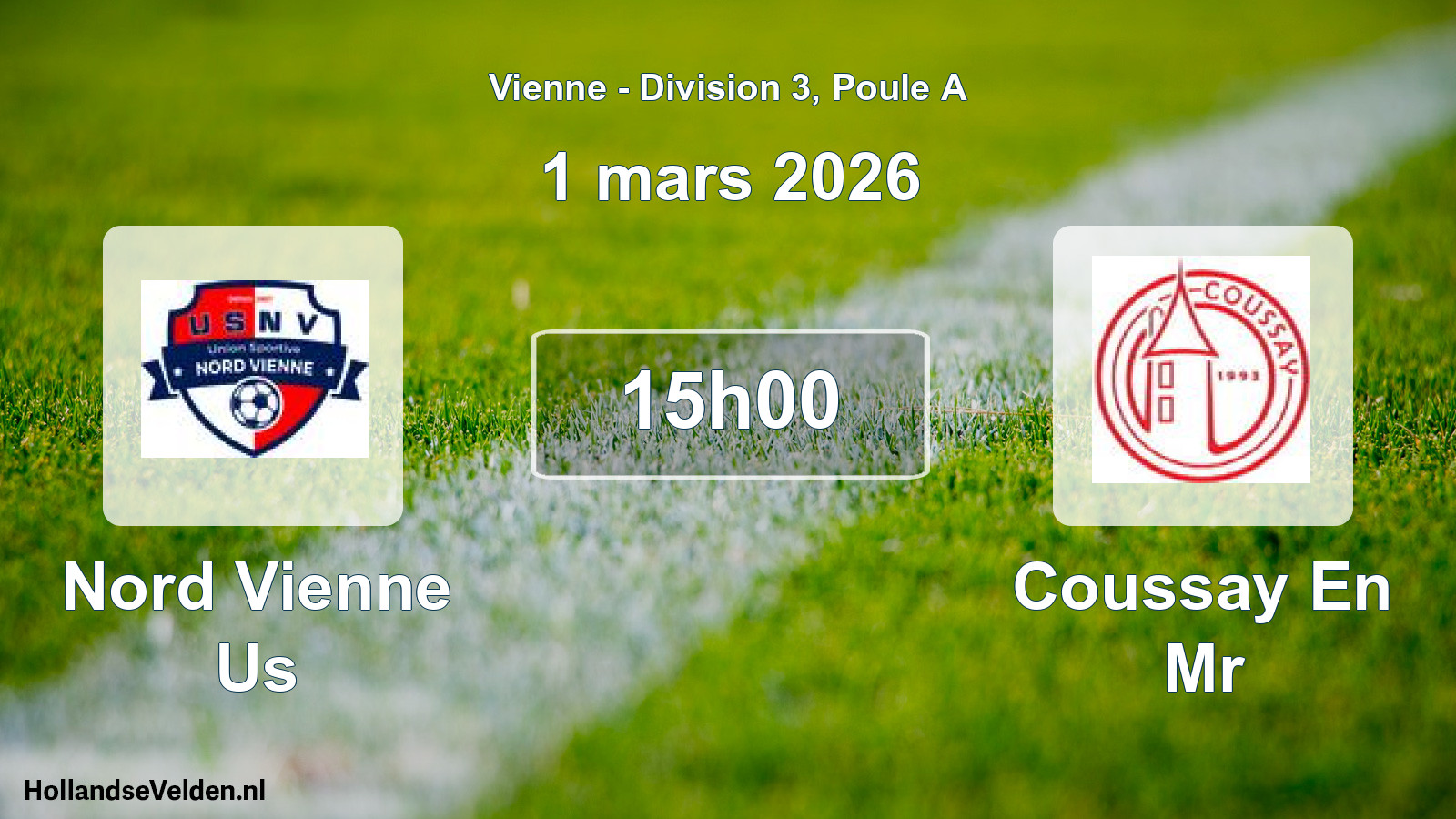 Geplande wedstrijd: Nord Vienne Us - Coussay En Mr (1 maart 2026)