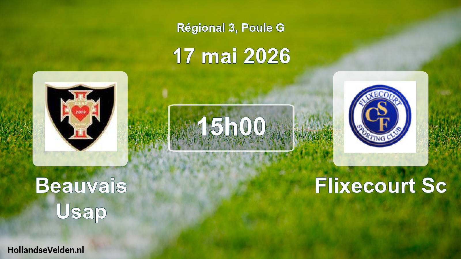 Geplande wedstrijd: Beauvais Usap - Flixecourt Sc (17 mai 2026)