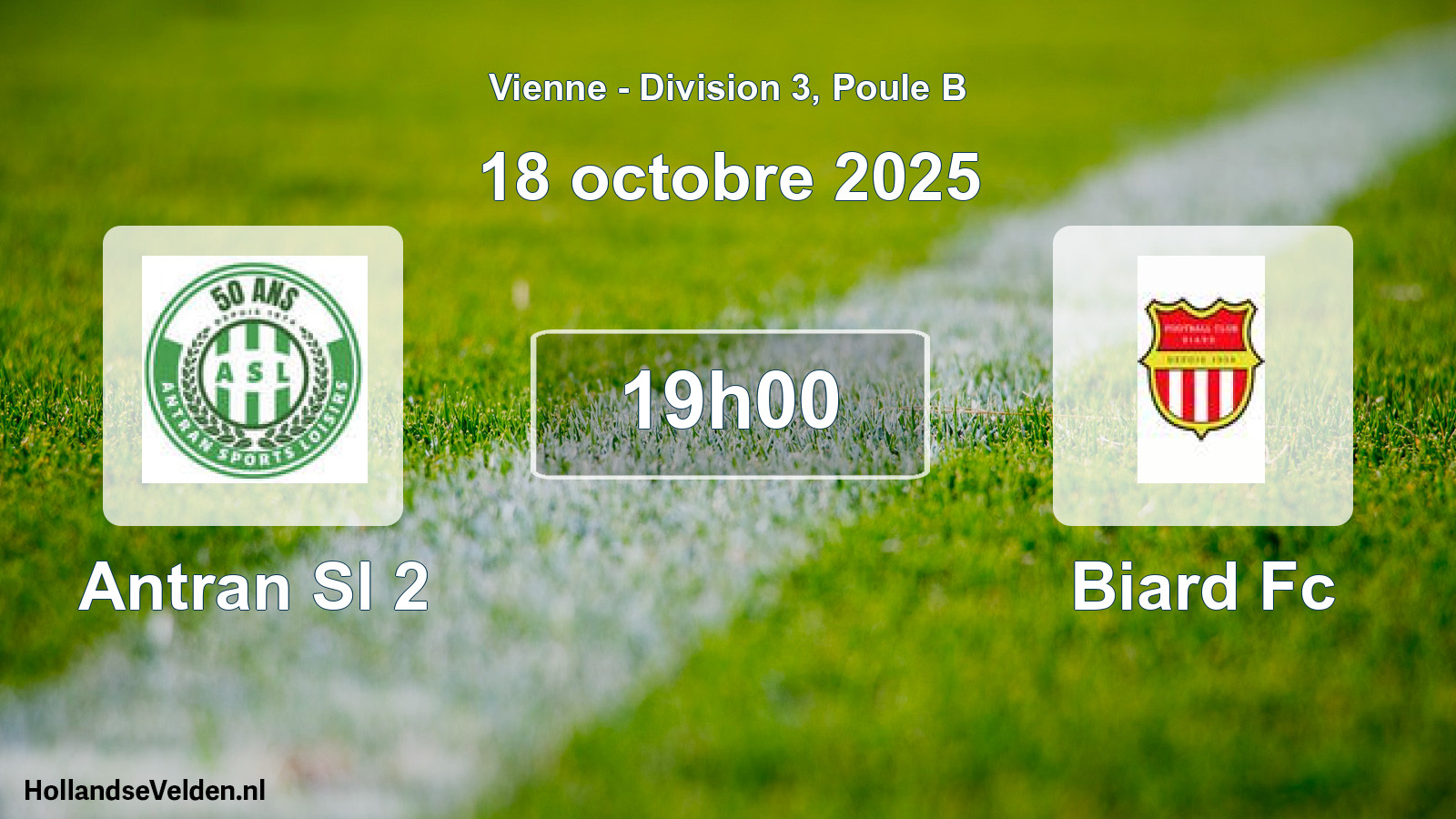 Scheduled Match: Antran Sl 2 - Biard Fc (18 October 2025)