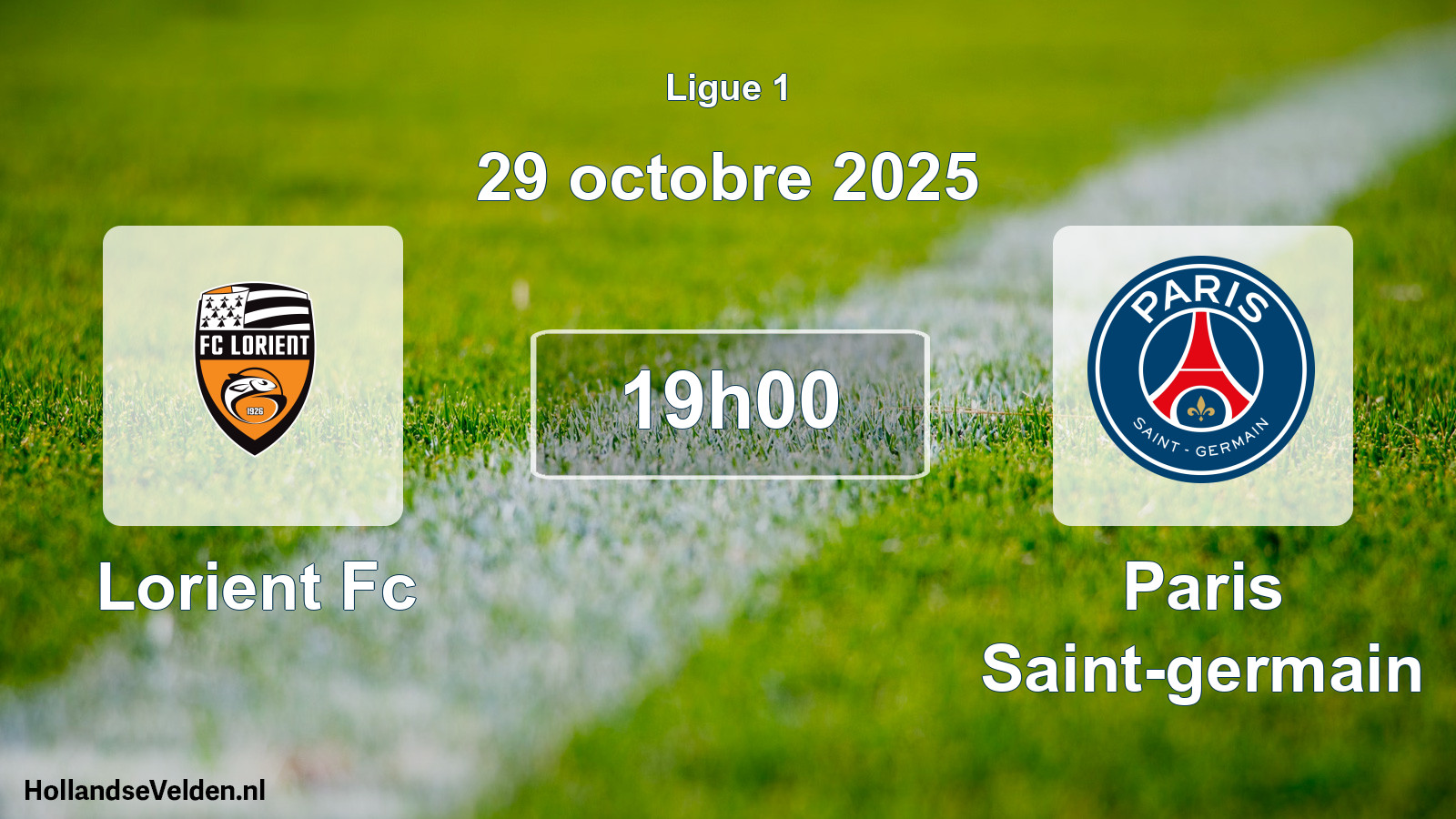 Geplande wedstrijd: Lorient Fc - Paris Saint-germain (29 oktober 2025)