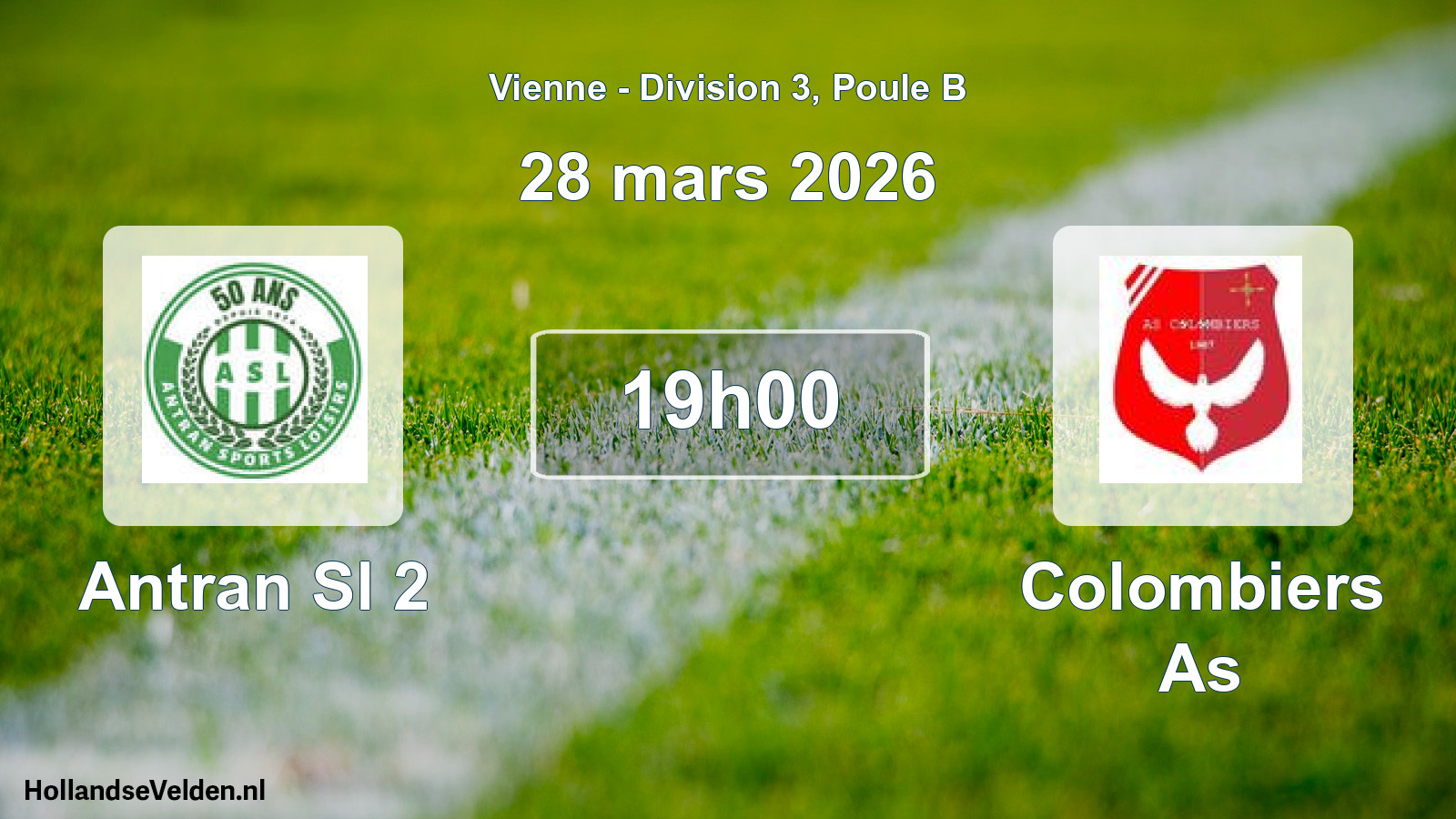 Scheduled Match: Antran Sl 2 - Colombiers As (28 March 2026)