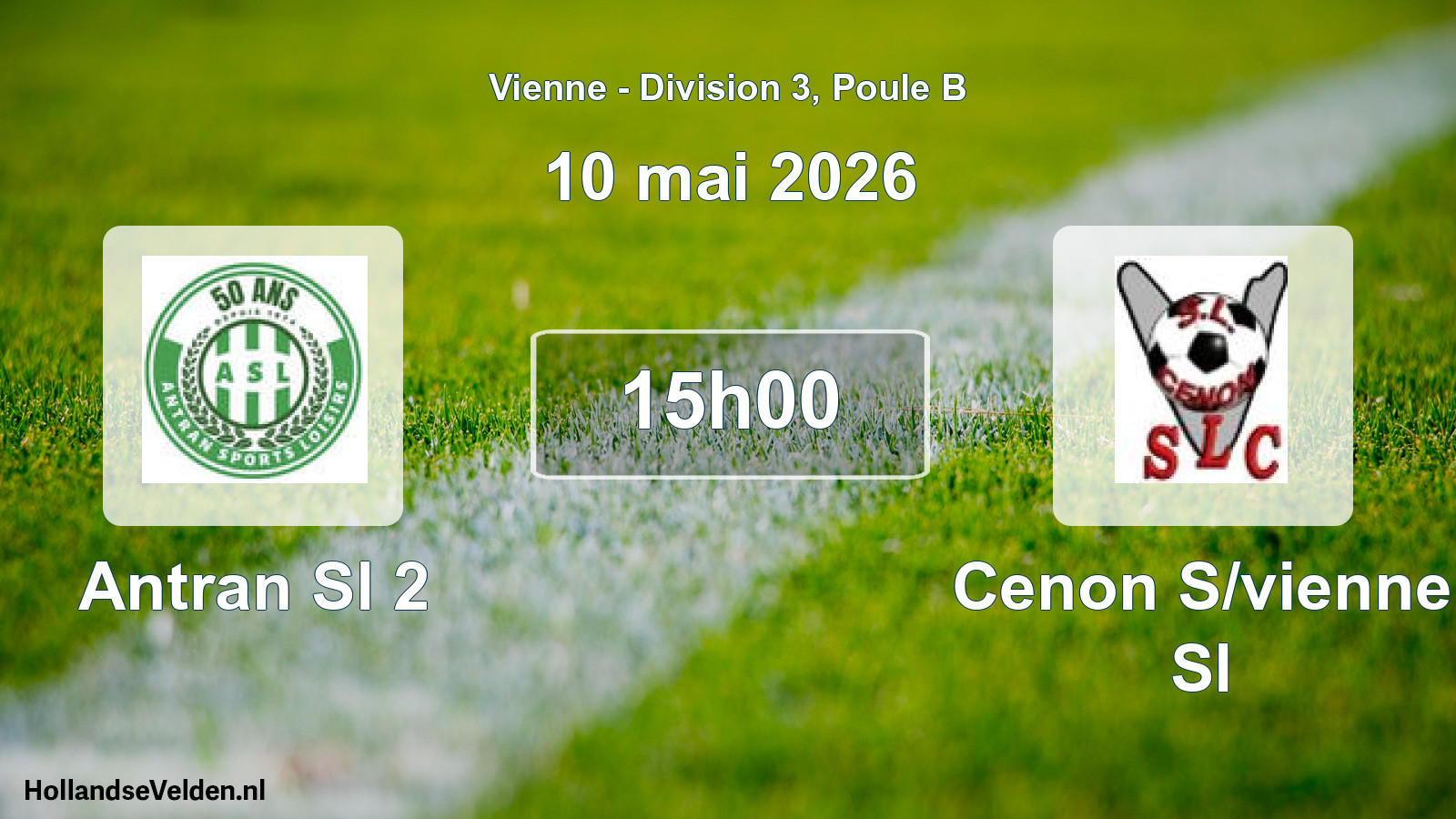 Geplande wedstrijd: Antran Sl 2 - Cenon S/vienne Sl (10 mai 2026)