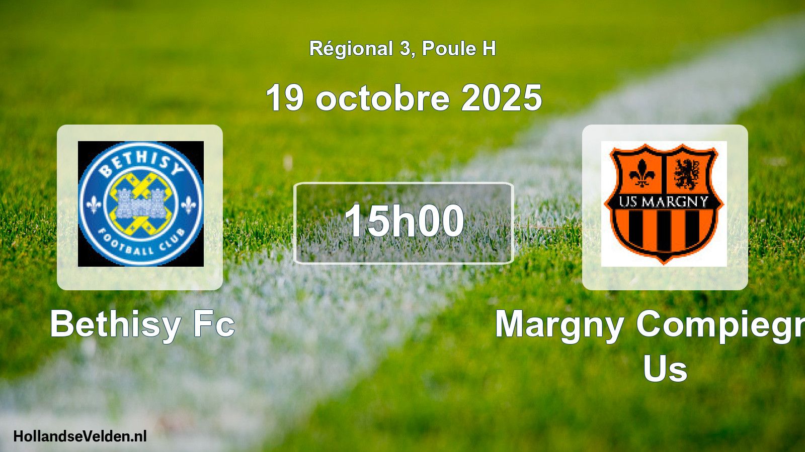 Scheduled Match: Bethisy Fc - Margny Compiegne Us (19 October 2025)
