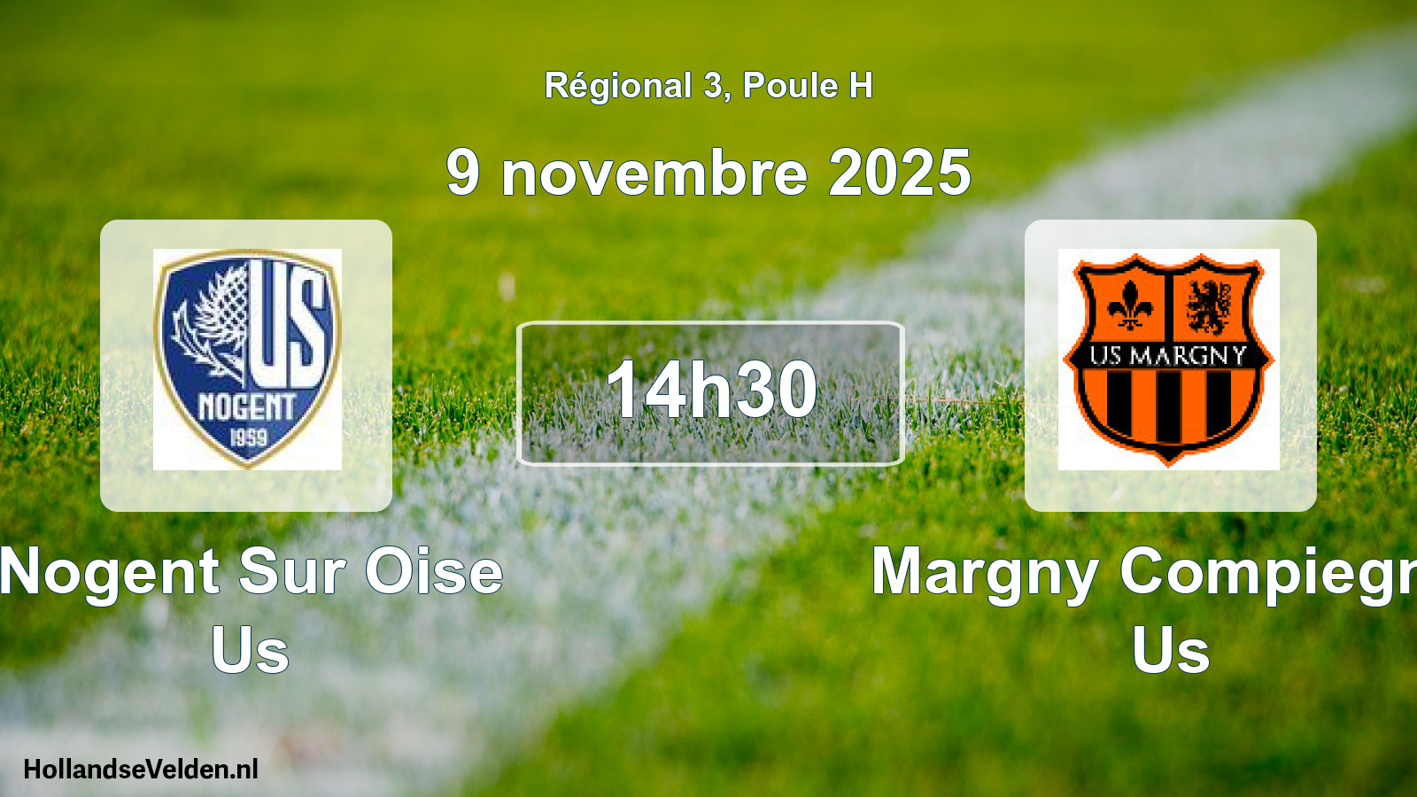 Geplande wedstrijd: Nogent Sur Oise Us - Margny Compiegne Us (9 november 2025)