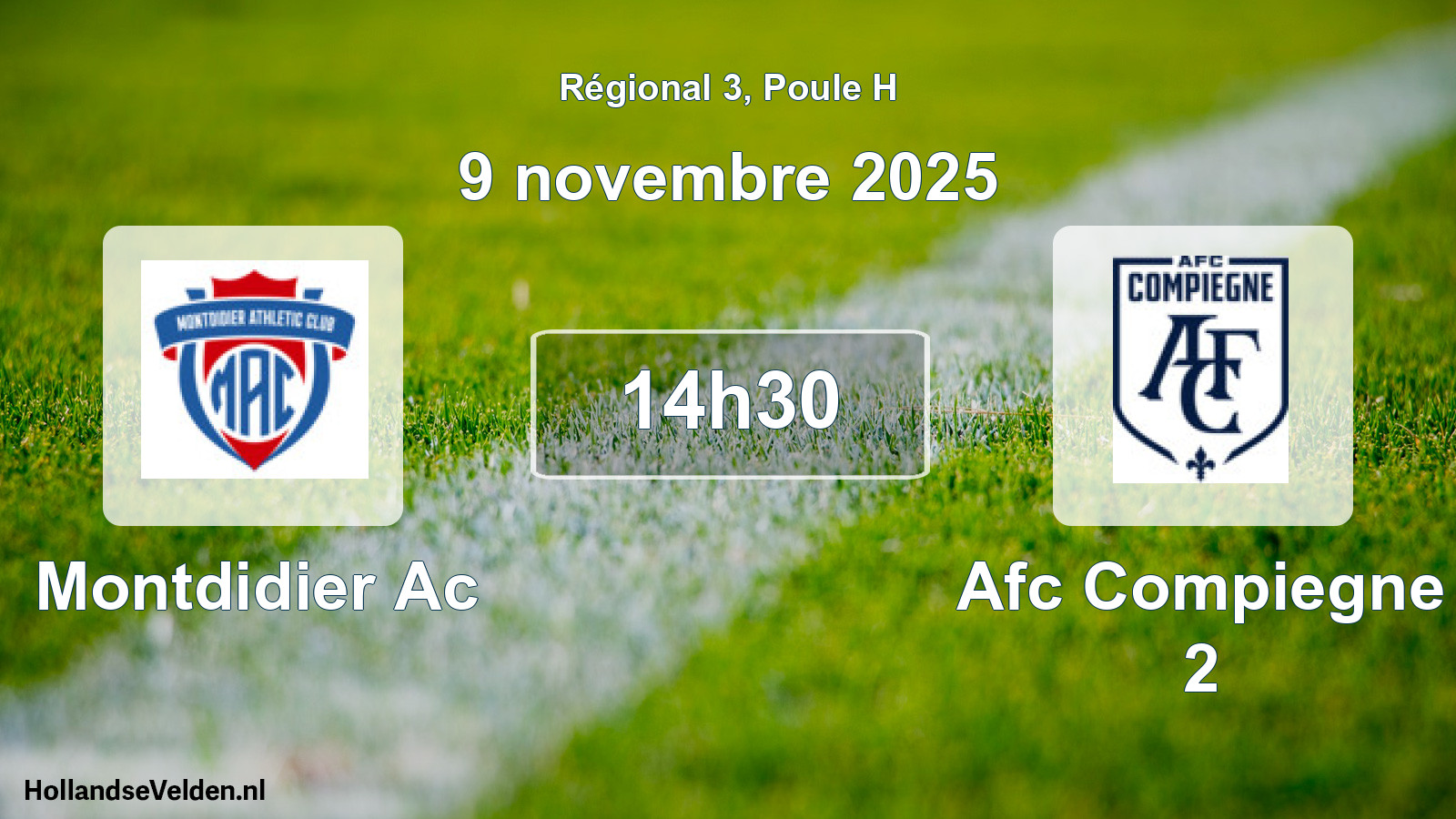 Scheduled Match: Montdidier Ac - Afc Compiegne 2 (9 November 2025)