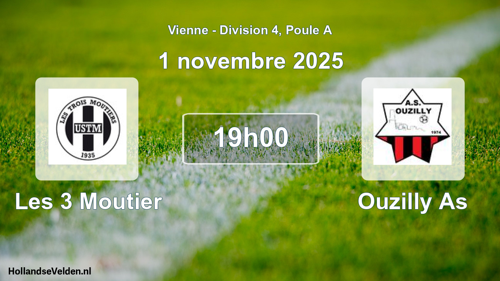 Scheduled Match: Les 3 Moutier - Ouzilly As (1 November 2025)