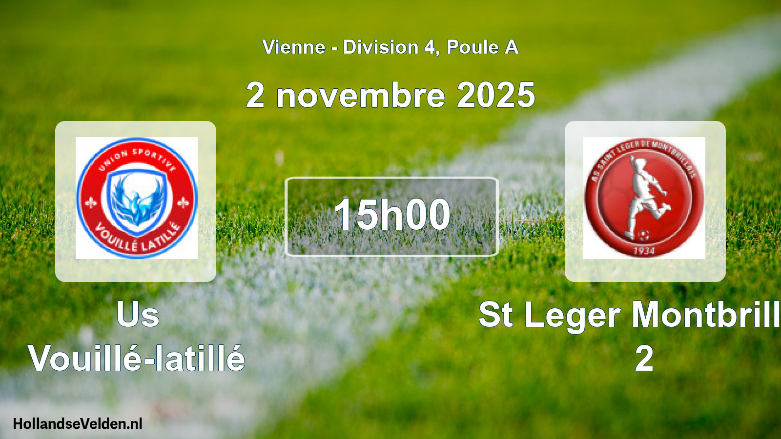 Geplande wedstrijd: Us Vouillé-latillé - St Leger Montbrillai 2 (2 november 2025)