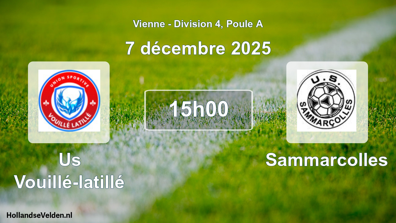 Geplande wedstrijd: Us Vouillé-latillé - Sammarcolles (7 december 2025)