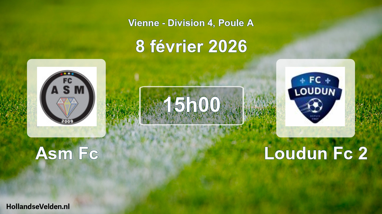 Geplande wedstrijd: Asm Fc - Loudun Fc 2 (8 février 2026)