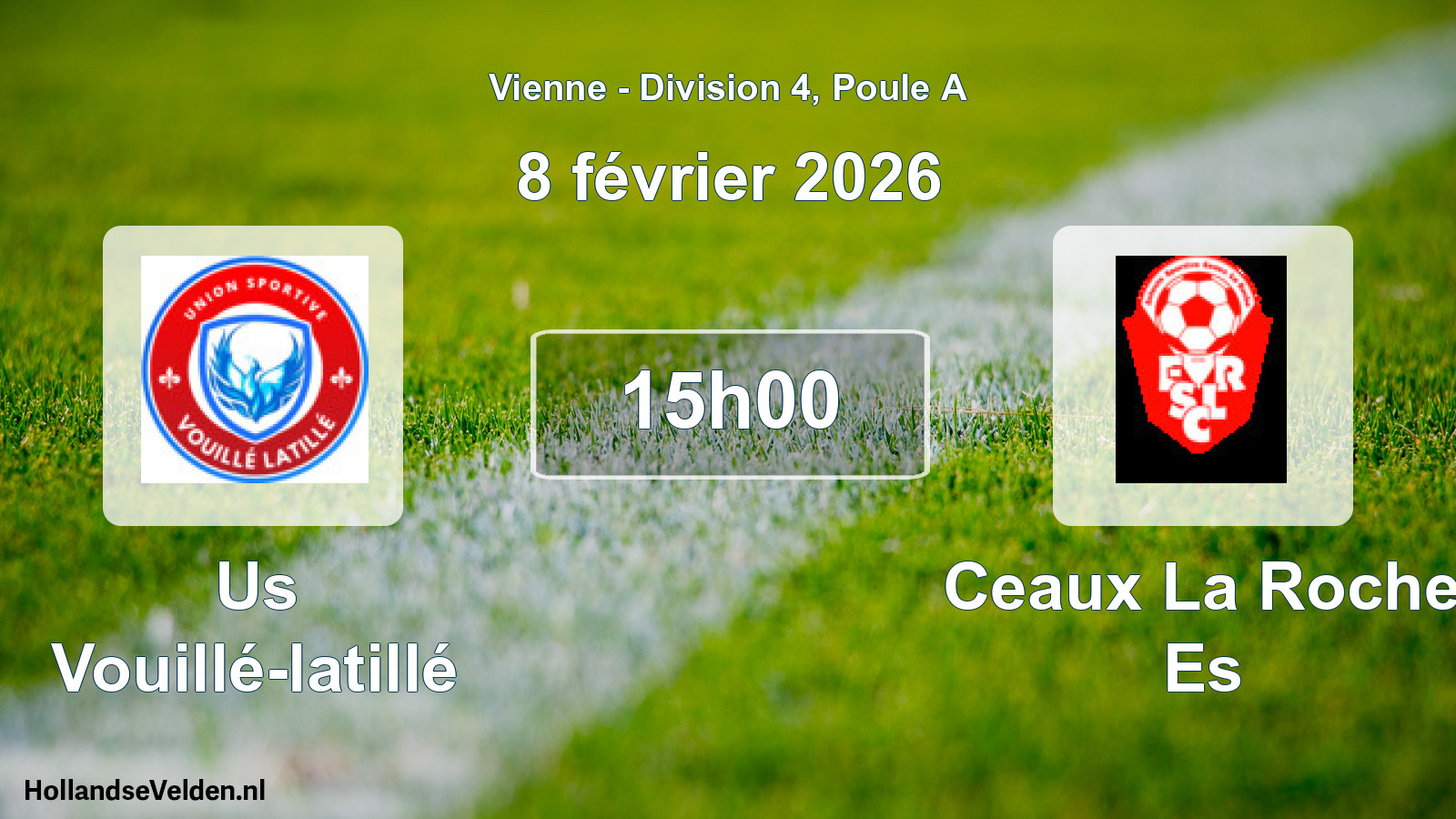Scheduled Match: Us Vouillé-latillé - Ceaux La Roche Es (8 February 2026)