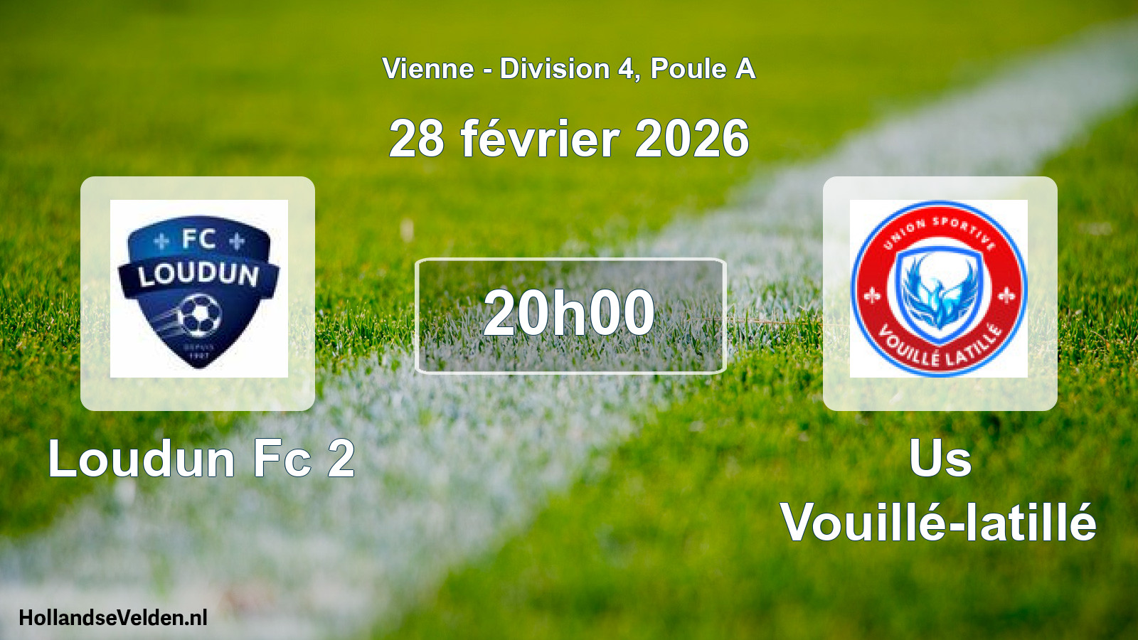 Geplande wedstrijd: Loudun Fc 2 - Us Vouillé-latillé (28 février 2026)