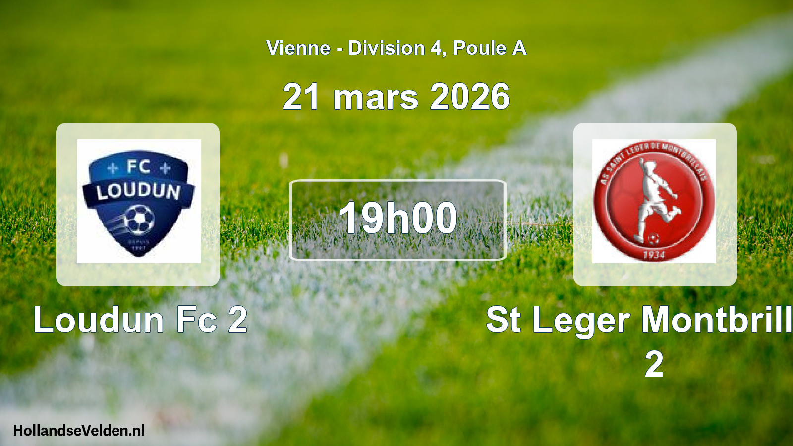 Geplande wedstrijd: Loudun Fc 2 - St Leger Montbrillai 2 (21 mars 2026)