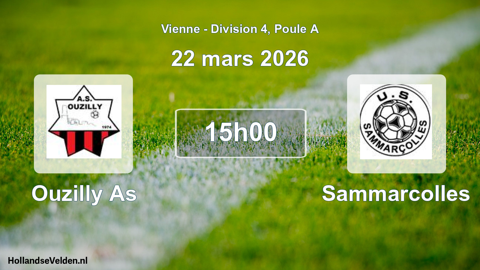 Scheduled Match: Ouzilly As - Sammarcolles (22 March 2026)