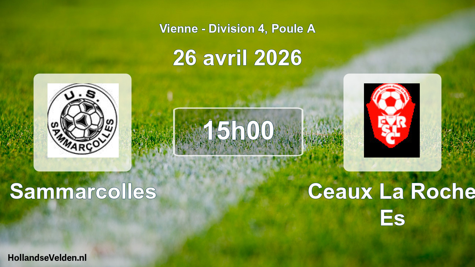 Scheduled Match: Sammarcolles - Ceaux La Roche Es (26 April 2026)