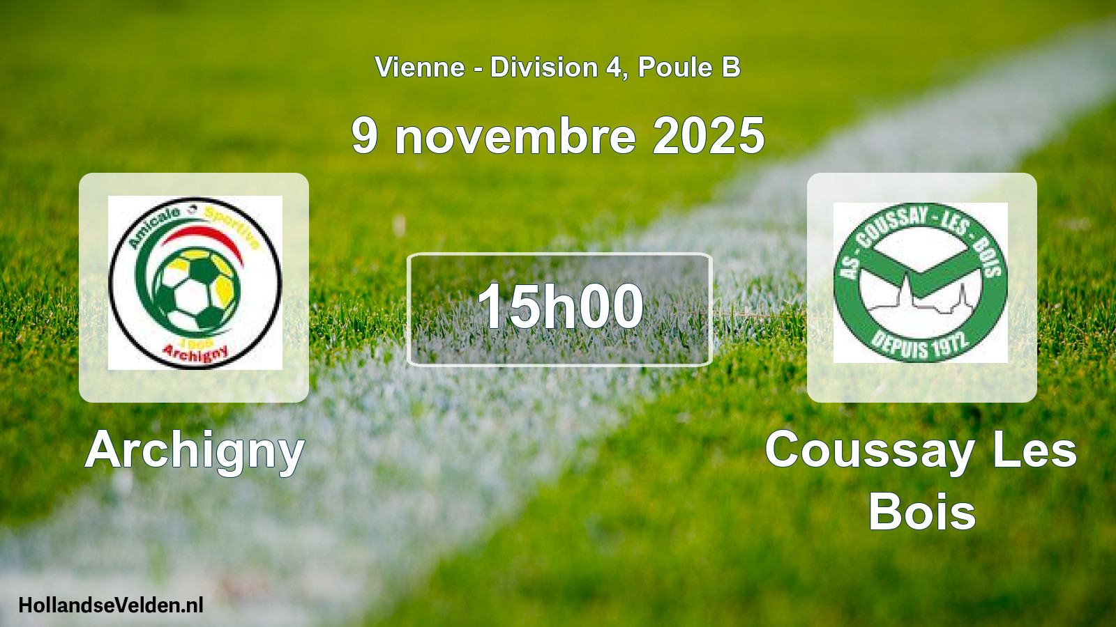 Geplande wedstrijd: Archigny - Coussay Les Bois (9 november 2025)