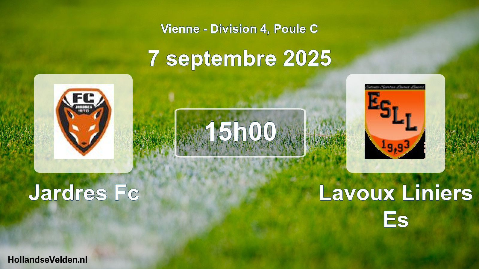 Geplande wedstrijd: Jardres Fc - Lavoux Liniers Es (7 september 2025)