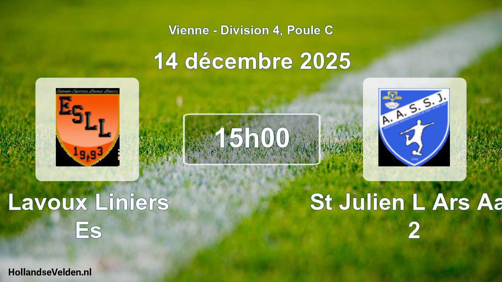 Scheduled Match: Lavoux Liniers Es - St Julien L Ars Aas 2 (14 December 2025)