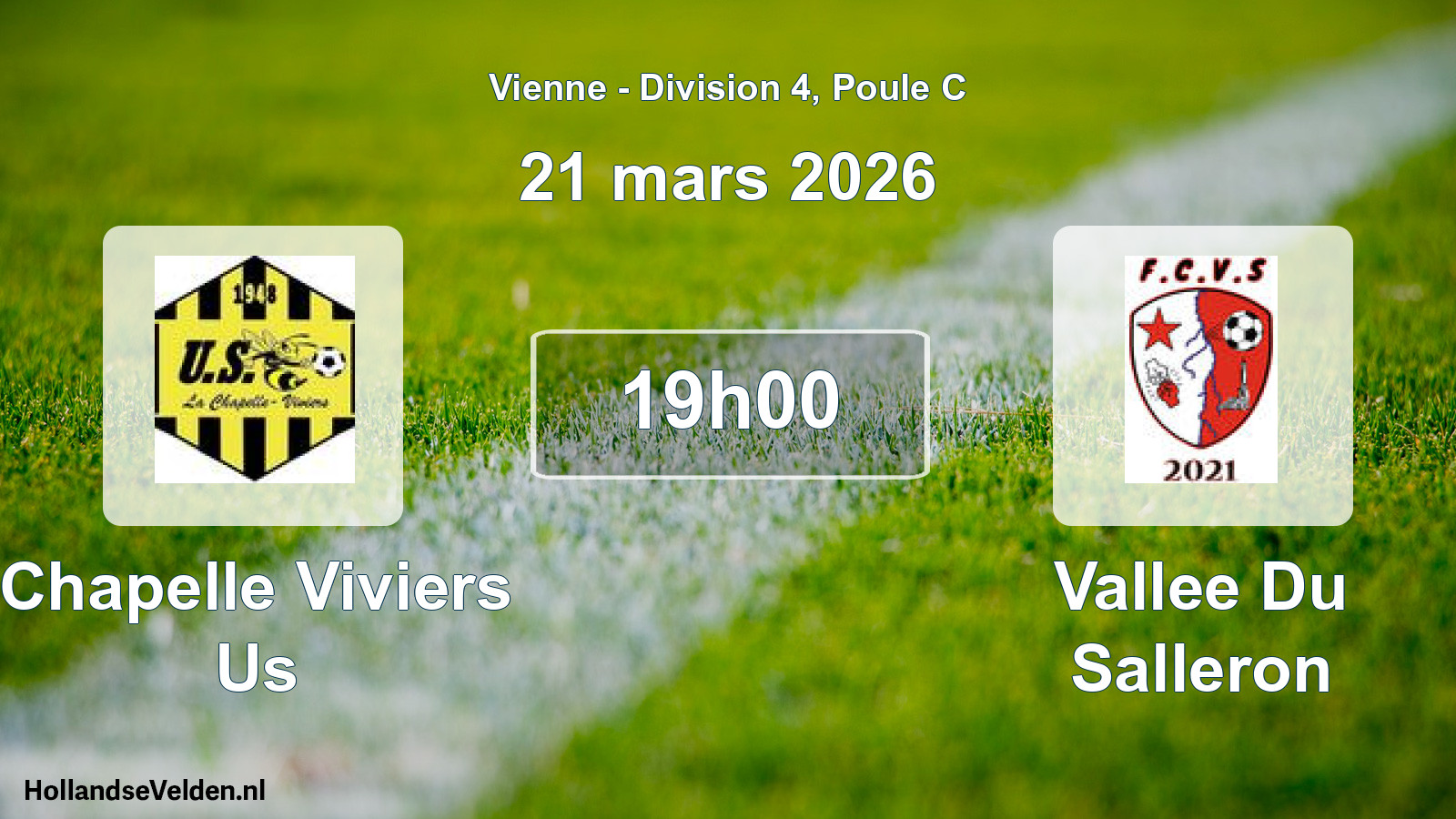 Geplande wedstrijd: Chapelle Viviers Us - Vallee Du Salleron (21 mars 2026)