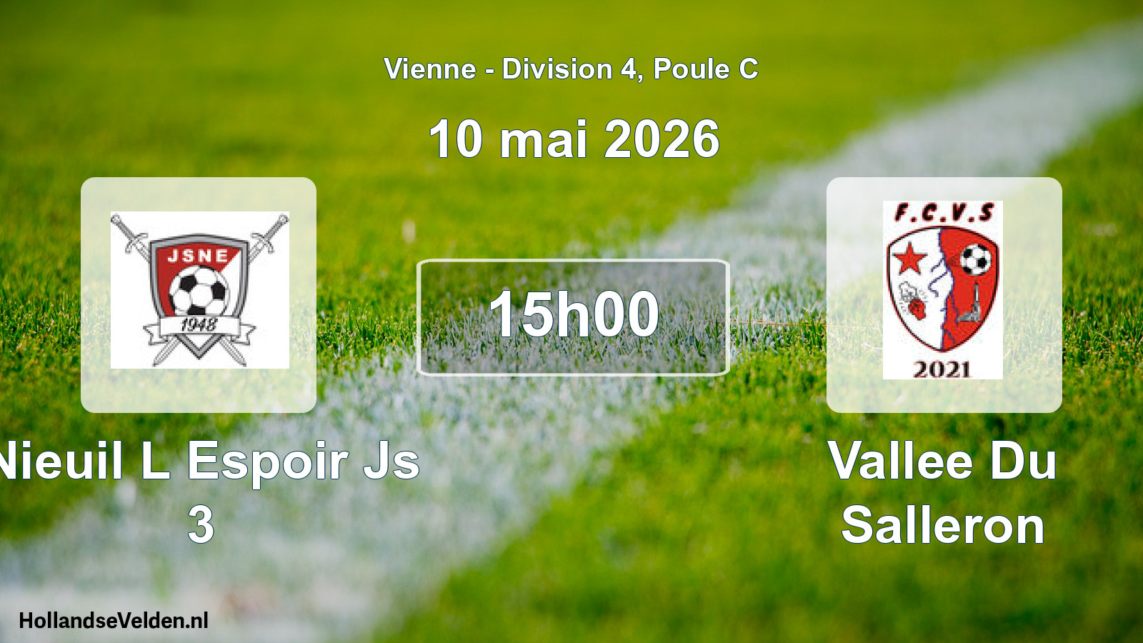 Scheduled Match: Nieuil L Espoir Js 3 - Vallee Du Salleron (10 May 2026)