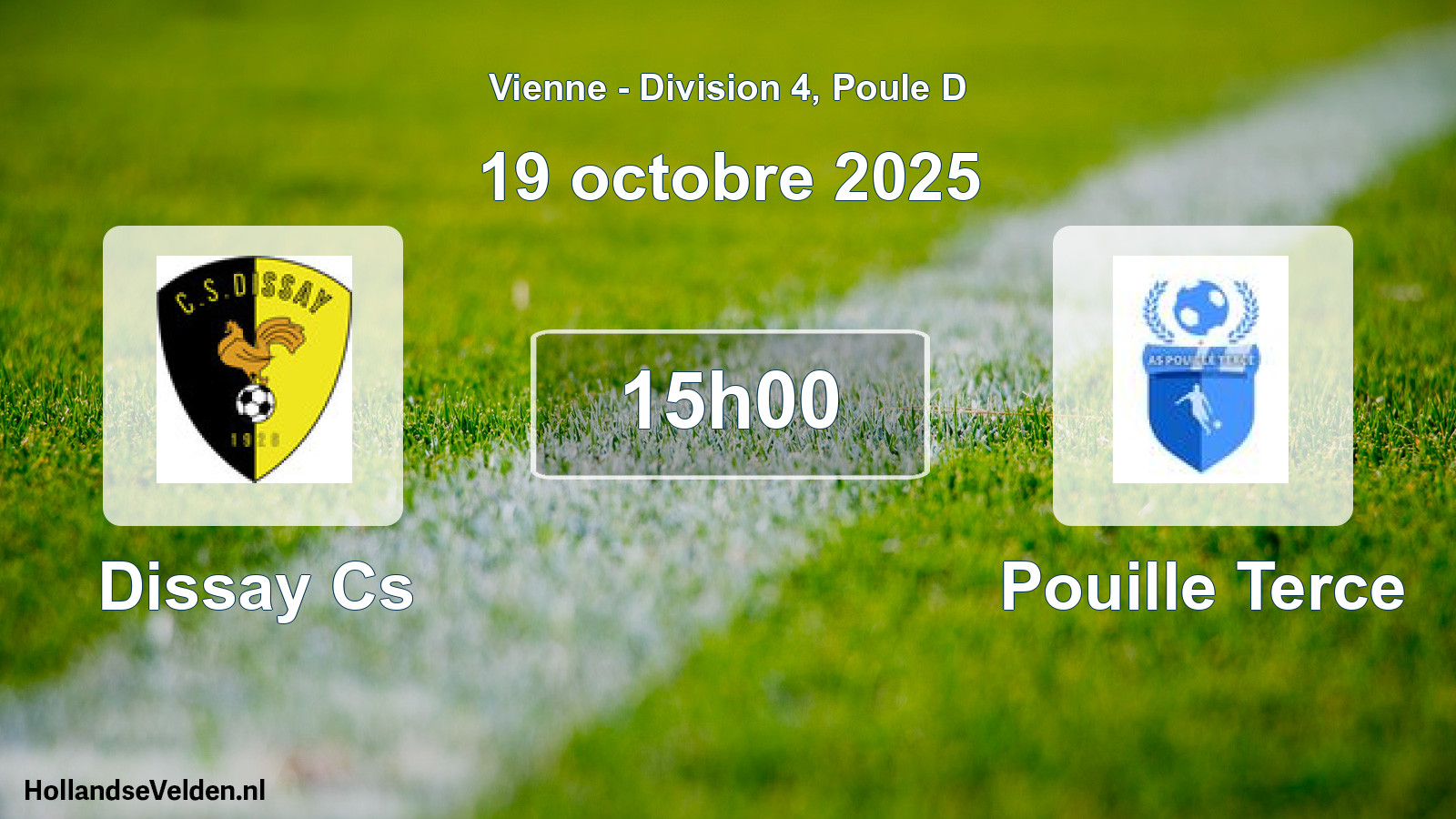 Scheduled Match: Dissay Cs - Pouille Terce (19 October 2025)