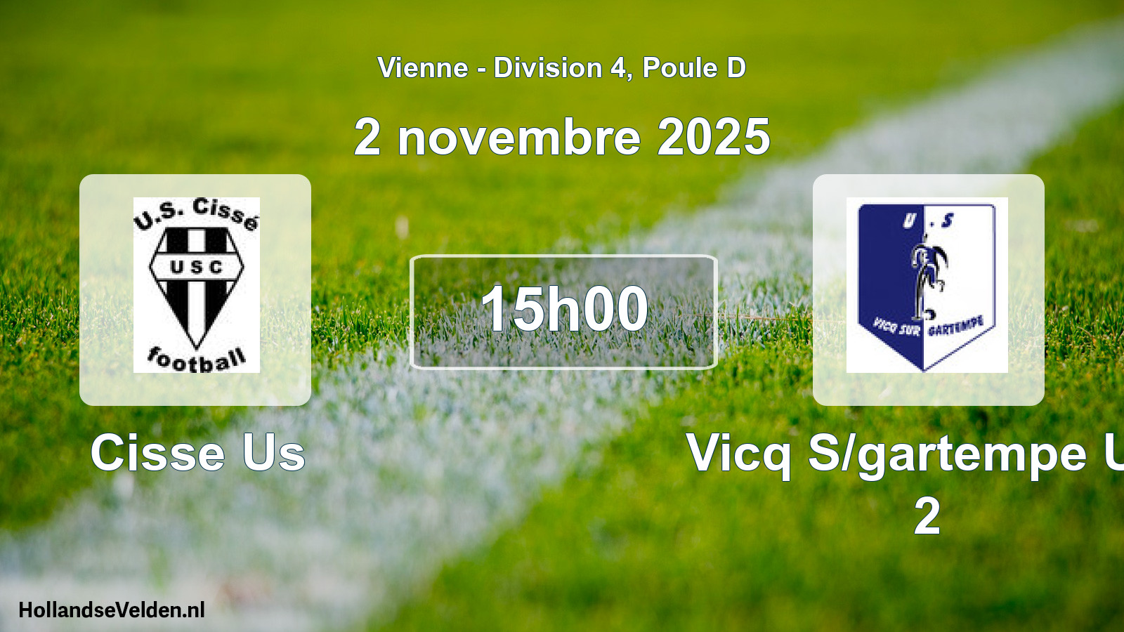 Geplande wedstrijd: Cisse Us - Vicq S/gartempe Us 2 (2 novembre 2025)