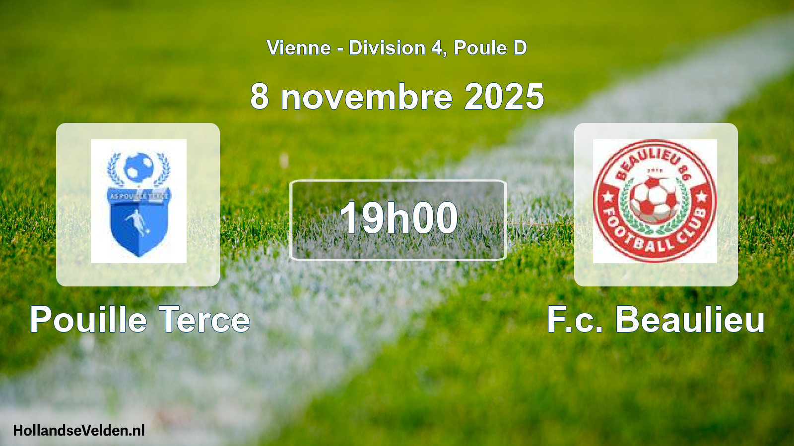 Geplande wedstrijd: Pouille Terce - F.c. Beaulieu (8 novembre 2025)