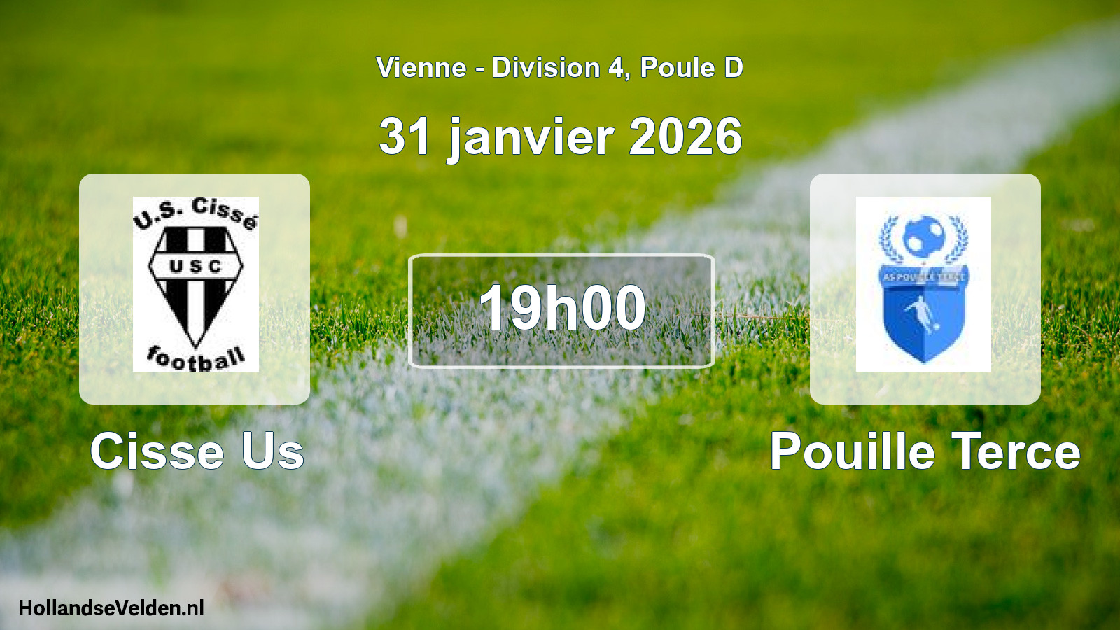Geplande wedstrijd: Cisse Us - Pouille Terce (31 janvier 2026)