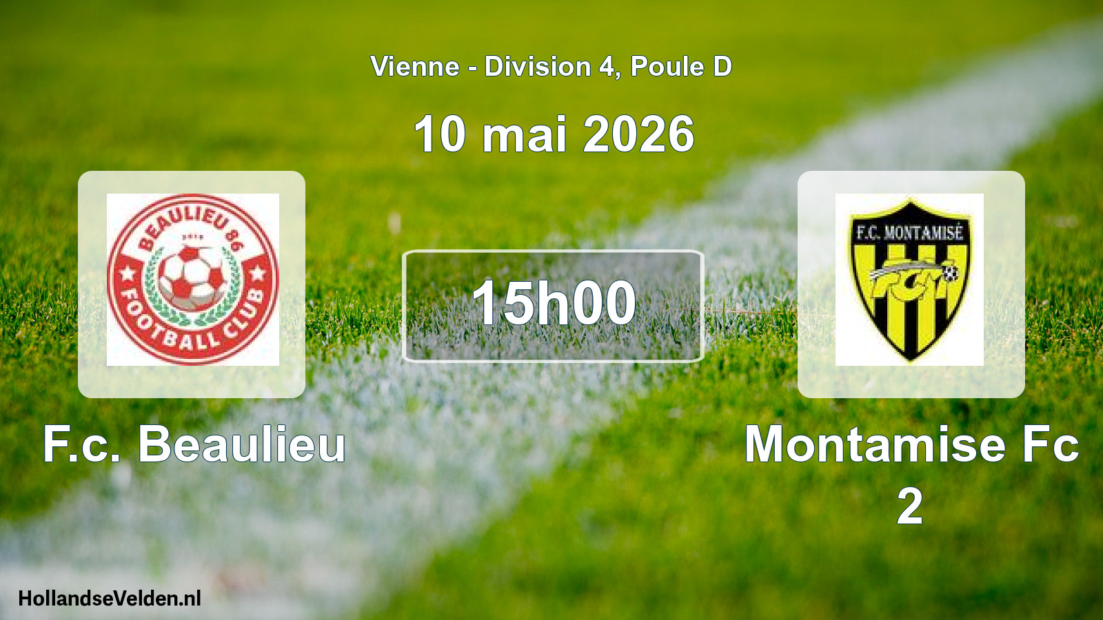 Scheduled Match: F.c. Beaulieu - Montamise Fc 2 (10 May 2026)