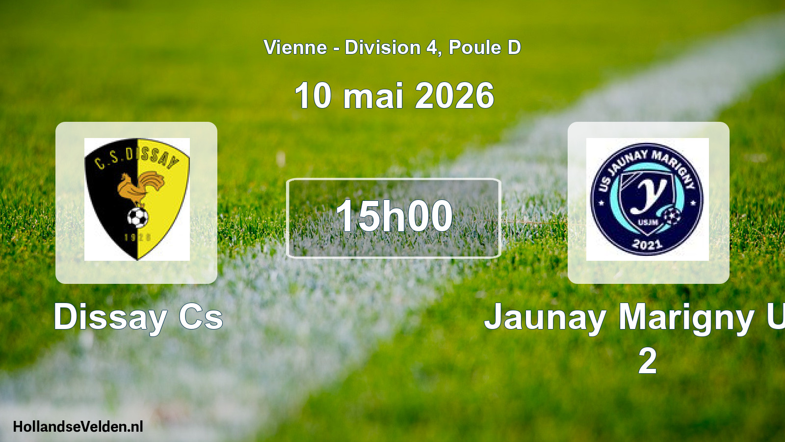 Scheduled Match: Dissay Cs - Jaunay Marigny Us 2 (10 May 2026)